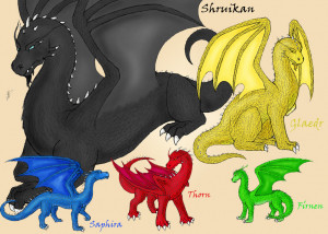 Dragons of the Inheritance Cycle by Dracophilia