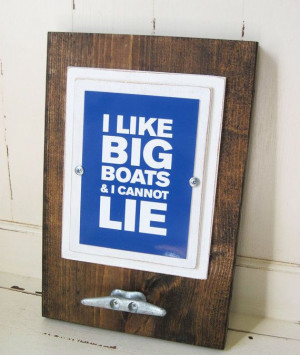 Framed 5x7 Quote Print with Boat Cleat Table Top via Etsy