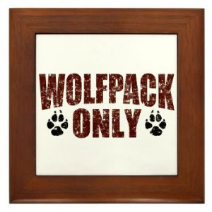Wolfpack Only Framed Tile