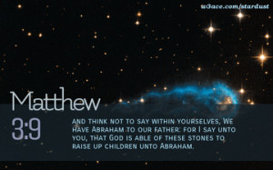 bible quote matthew 3 10 inspirational hubble space telescope image