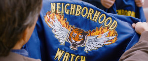 The Neighborhood Watch Jacket Logo It's like the chinese symbol
