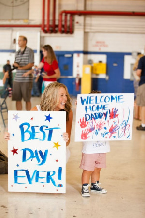 80 Military Homecoming Signs & Ideas