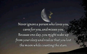 Never ignore....