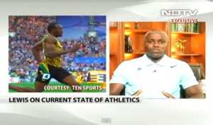Carl Lewis is at it again In a recent interview with New Delhi