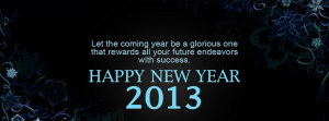 Happy New Year 2013 Facebook Cover Photos