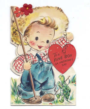 Vintage Valentine for a Boy