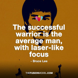 ... man, with laser-like focus