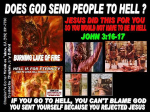 IF YOU GO TO HELL YOU CAN T BLAME GOD
