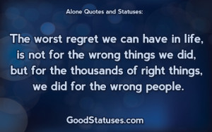 Quotes And Statuses ~ Alone status / Facebook statuses, quotes ...