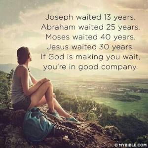 Waiting on God's perfect timing