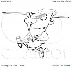 Outlined Olympics Track And