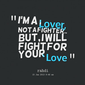 Fight For Our Love Quotes
