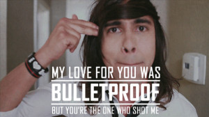 gif lyrics Awesome pierce the veil bulletproof love vic fuentes