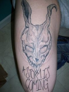 Frank from Donnie Darko by Lauren Robinson done at Grade A Tattoo in ...
