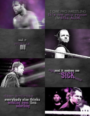Dean Ambrose. Not my edit, credit to its maker, very very cool.
