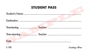 passes library hall pass