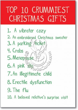 Crummy Gifts Set of 12 Funny Christmas Cards Pack of 12