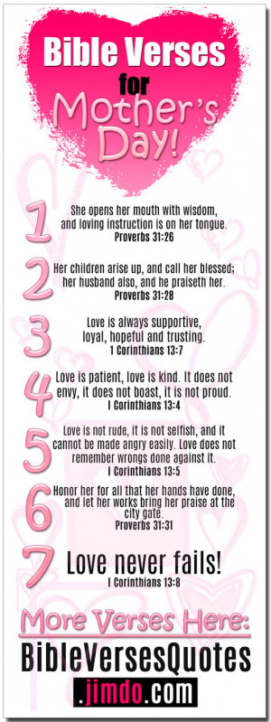 Mother's Day Bible Verses