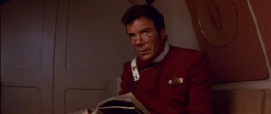 William Shatner as Captain James T. Kirk in Star Trek: The Wrath of ...