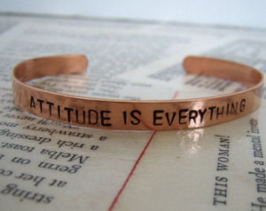 Copper bracelet with sayings--slim