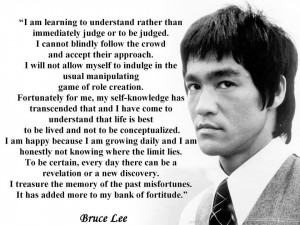Importance of self knowledge – Bruce Lee