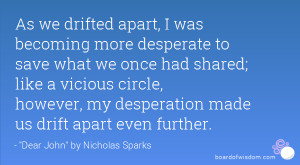 Quotes About Drifting Apart