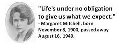 Margaret Mitchell, born November 8, 1900, passed away August 16, 1949 ...