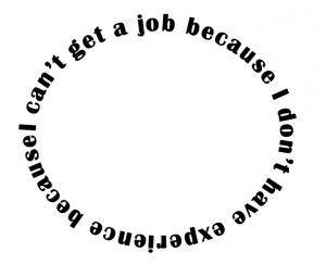 An example of catch 22: