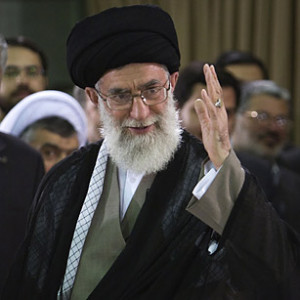 Supreme Leader Ayatollah Ali Khamenei speaks at a public gathering at ...
