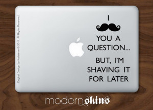 LOVE the quote to use for Mustache Party