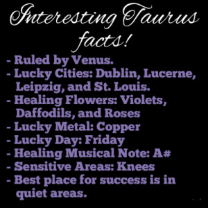 Interesting Taurus Facts