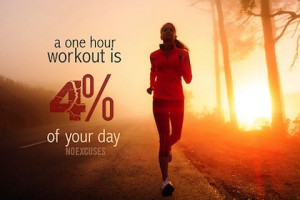 no excuses health picture quote