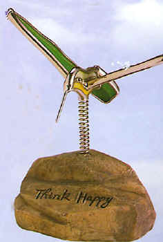 Angel, Hummingbird and Butterfly figures