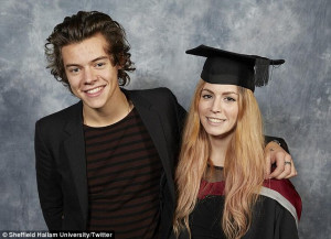 Family pride: Harry Styles and his sister Gemma on her graduation from ...