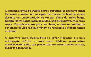 Trecho na contracapa do romance O amante alemão , de Lélia Almeida ...