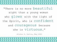 Real beauty LDS quote by Elaine S. Dalton #ldsyoungwomen # ...