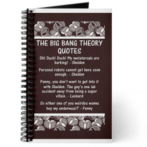 big bang theory quotes gifts big bang theory quotes journals spiral ...