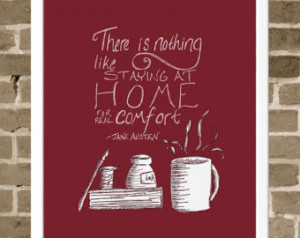 ... Print - Coffee Mug and Book Modern Illustration - Cozy Home Decor