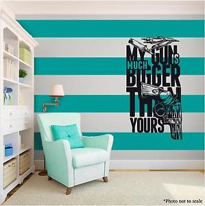 MY-GUNS-FUNNY-Vinyl-Wall-Art-quote-Home-Family-Decor-Decal-Word-Phrase ...