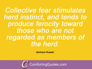 Collective fear stimulates herd instinct, and tends to produce ...