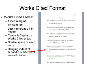 Click here for an example of an MLA Works Cited Page. Please note ALL ...