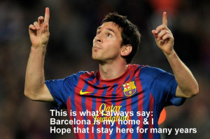 Quotes on Football by Lionel Messi with wallpapers