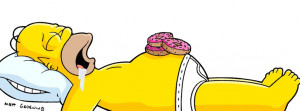 Homer Simpson Donuts Facebook Cover