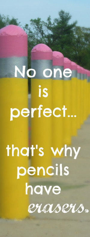 Nobody's perfect!