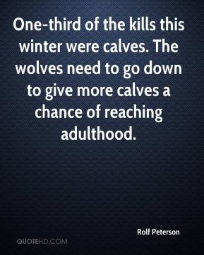 One-third of the kills this winter were calves. The wolves need to go ...