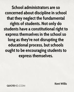 - School administrators are so concerned about discipline in school ...