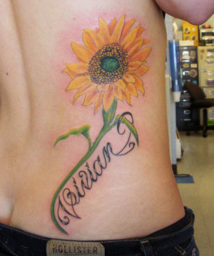 Sunflower Tattoo by Painless James