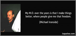 More Michael Ironside Quotes