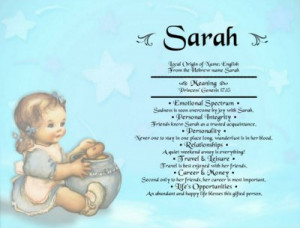 ... the order page for your personalized printable Baby Name Meaning File