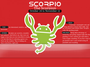 Scorpio Android G1 Wallpaper